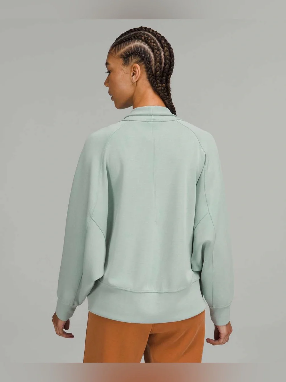 Lululemon Softstreme Dropped Sleeve Wrap Silver Blue Est. 12